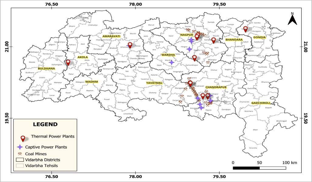 Mapping of thermal power plants