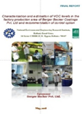 Charactarisation and estimation of VOC Levels in the Factory Production area of options Berger Deckers Coatings Pvt. Ltd and Recommendation of Controls Image