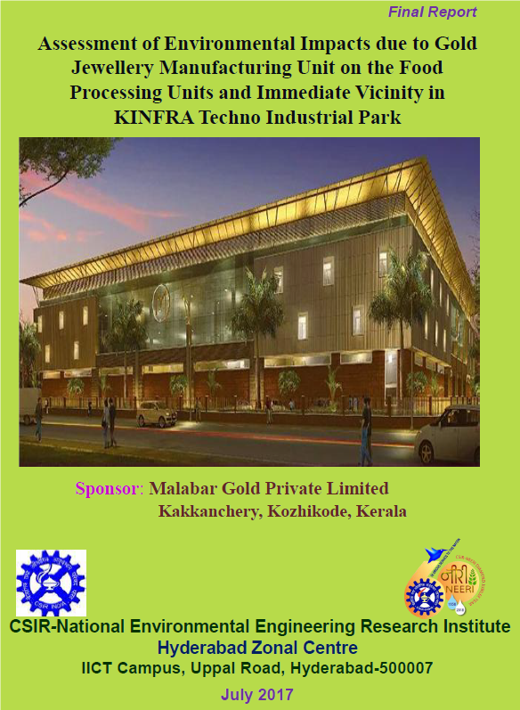 Assessment of Environmental Impacts due to Gold Jewellery Manufacturing Unit on the Food Processing Units and Immediate Vicinity in KINFRA Techno Industrial Park, Kozhikode Image