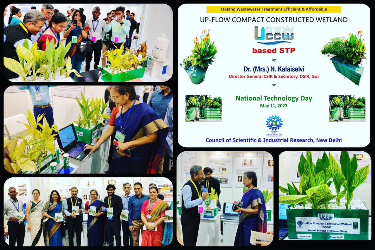 Dr. (Mrs) N. Kalaiselvi, DG CSIR & Secretary DSIR inaugurated Up-flow Compact Constructed Wetland (UCCW) based STP on National Technology Day  Image