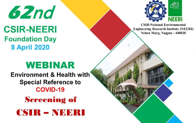 CSIR NEERIs 62nd Foundation Day 8th April 2020 Image
