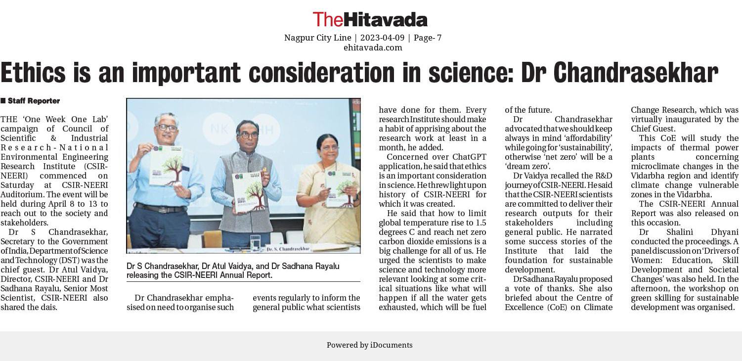 Ethics is an important cosideration in Science Image