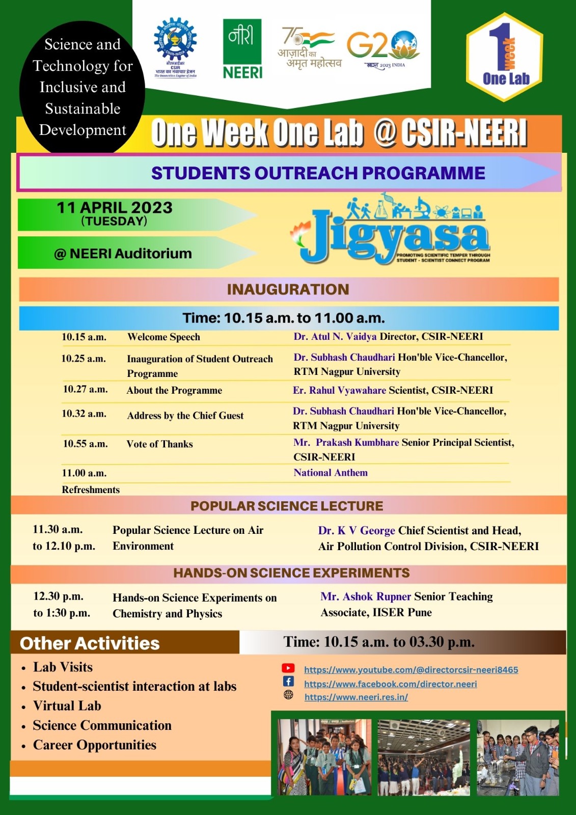 Student outreach program on 11 April 2023 Image