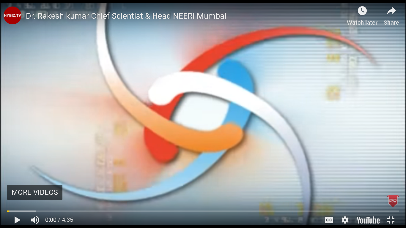Dr. Rakesh kumar Chief Scientist & Head NEERI Mumbai movie